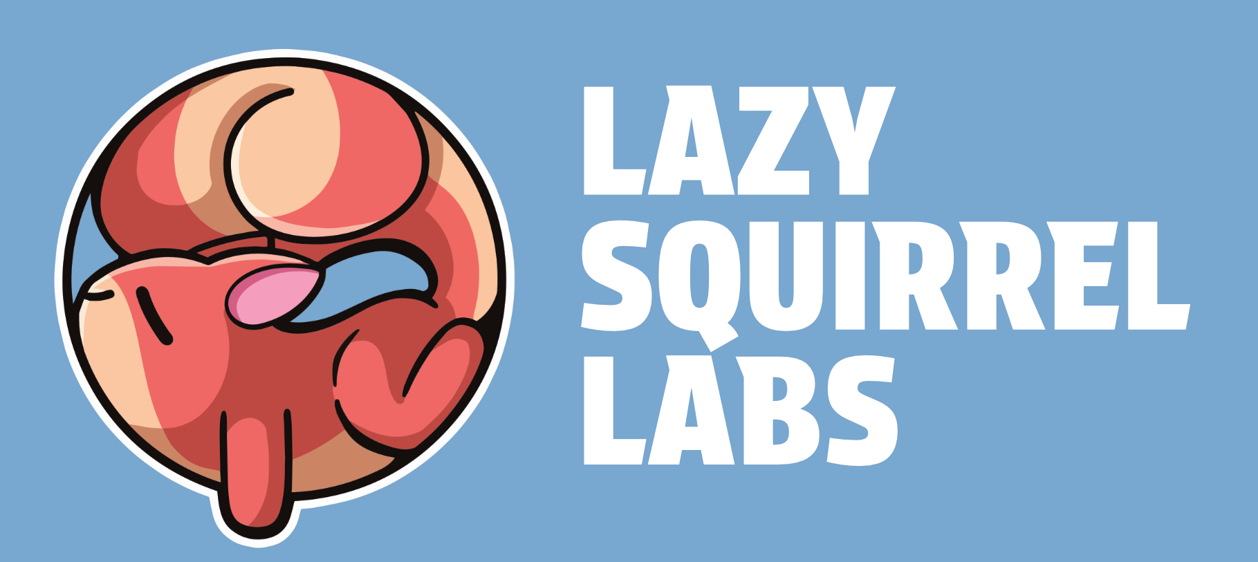 A banner displaying the logo and the name of Lazy Squirrel Labs